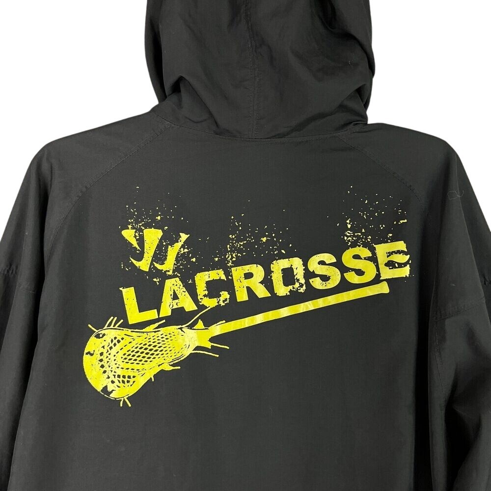 Lacrosse Warmup Jacket Mens L Hooded Zip Up‎ Team Lightweight Windbreaker